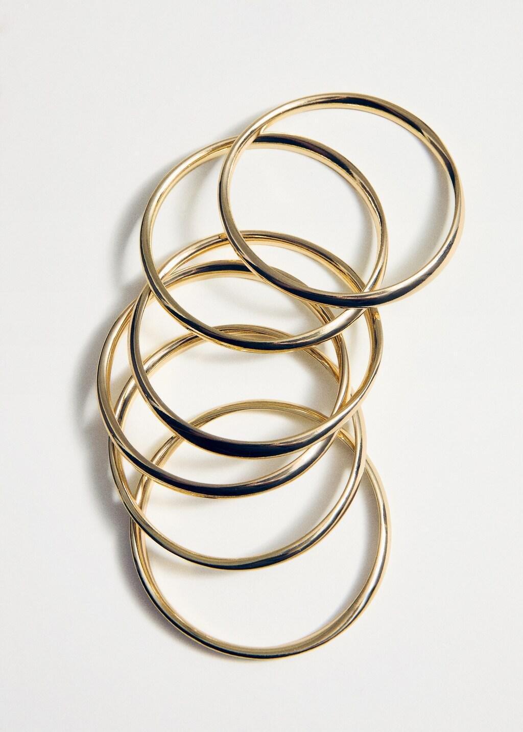 Gold Mixed Bracelet Set, Gold, large image number 1