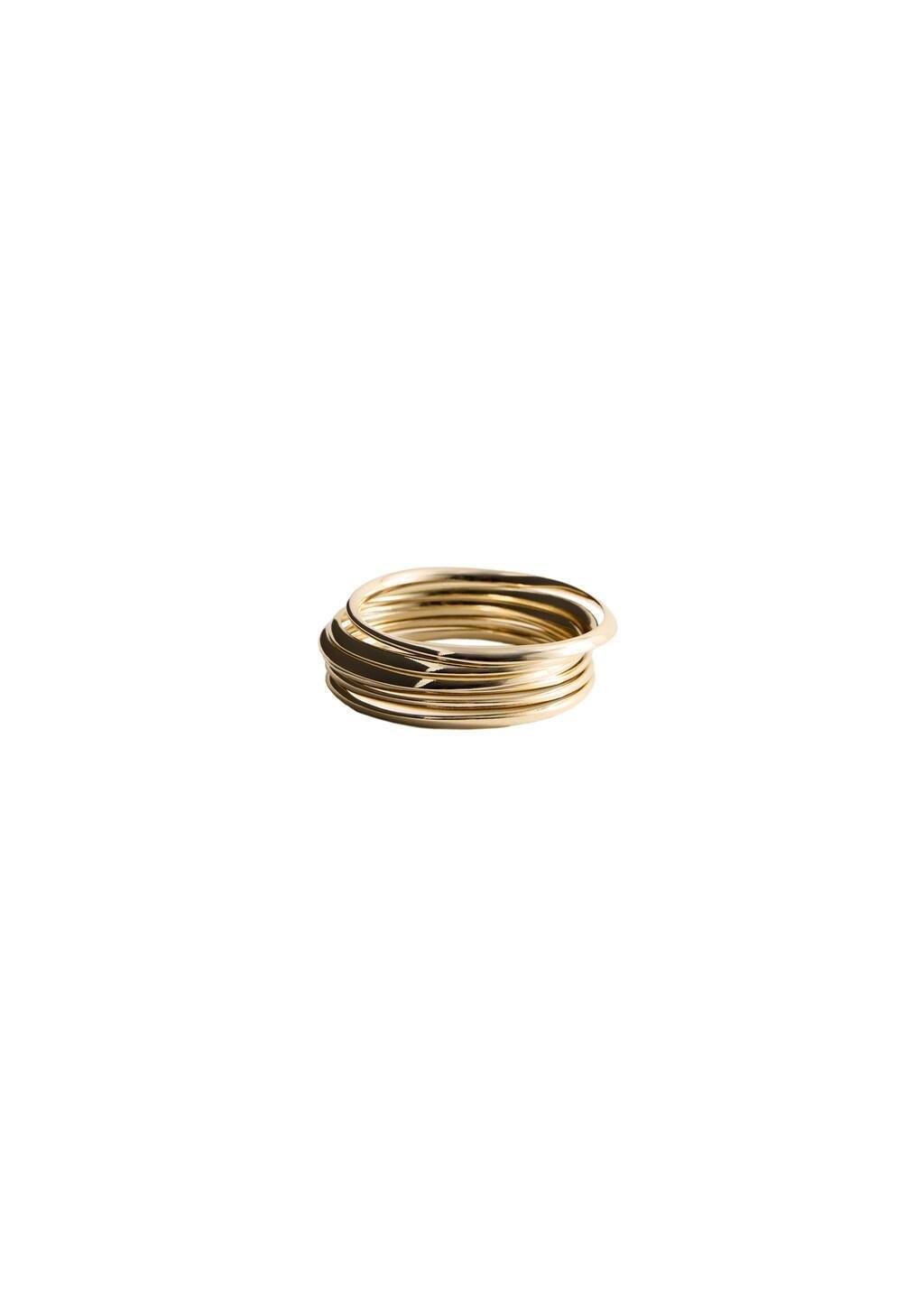 Gold Mixed Bracelet Set, Gold, medium