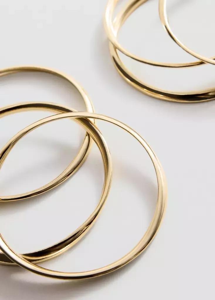 Gold Mixed Bracelet Set, Gold, large image number 6