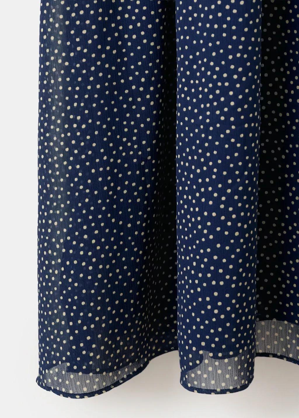 Blue Halter Polka Dot Dress, Medium Blue, large image number 5