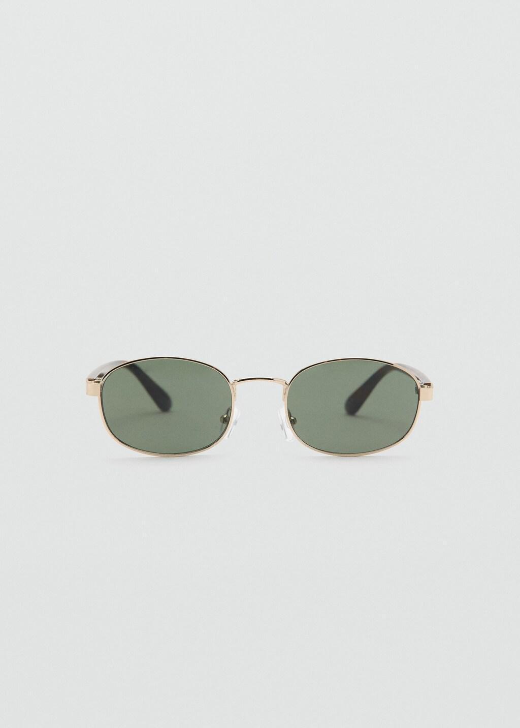 Gold Metallic Frame Sunglasses, Gold, large image number 3