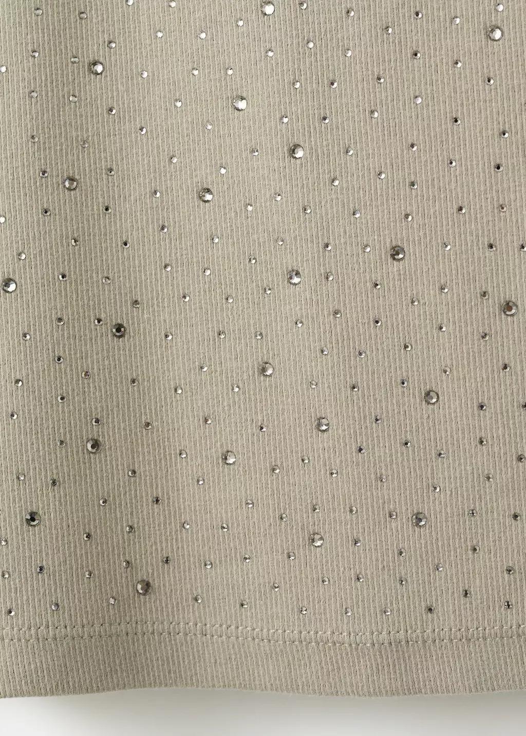 Brown Wide Strap Glitter Top, Medium Brown, large image number 5