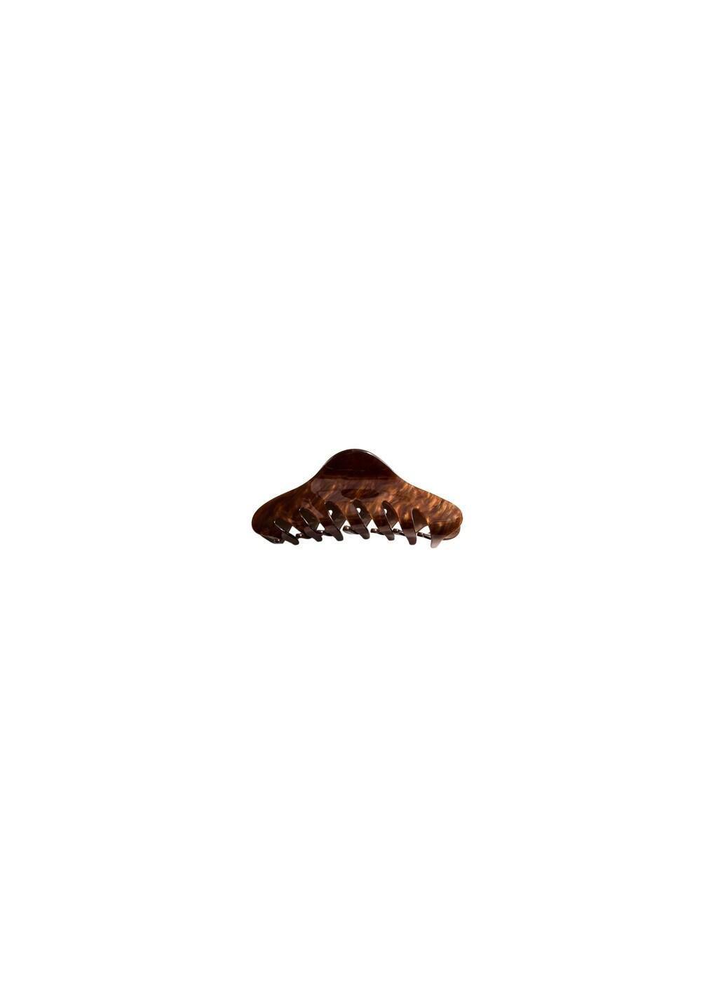 Brown Pearl-Effect Hair Clip, Dark Brown, medium