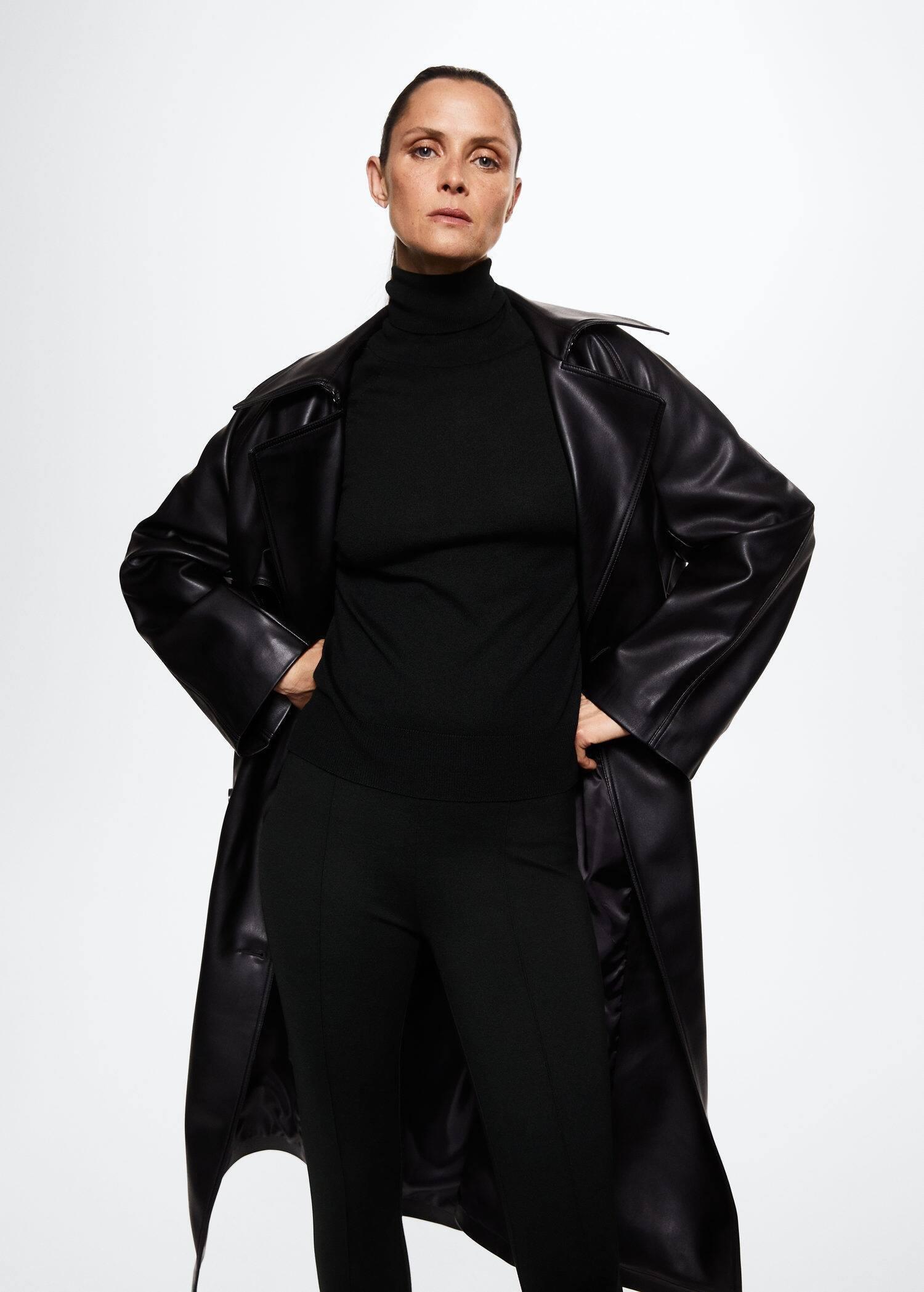 black Basic fuseau leggings, , large image number 2