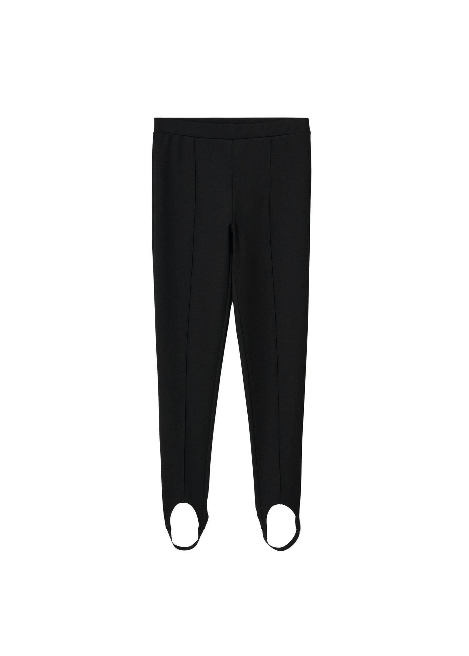 black Basic fuseau leggings, , large image number 7