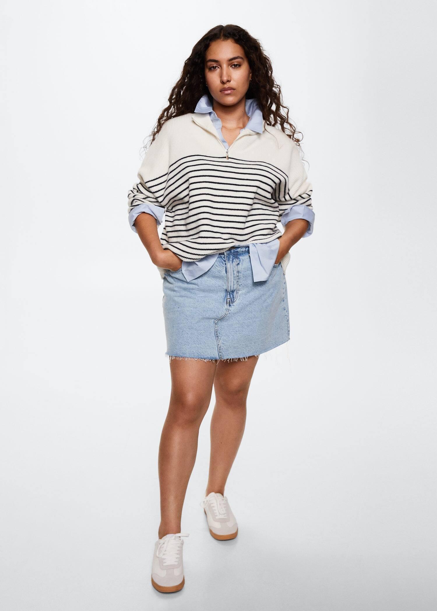 Striped knit sweater, , large image number 5