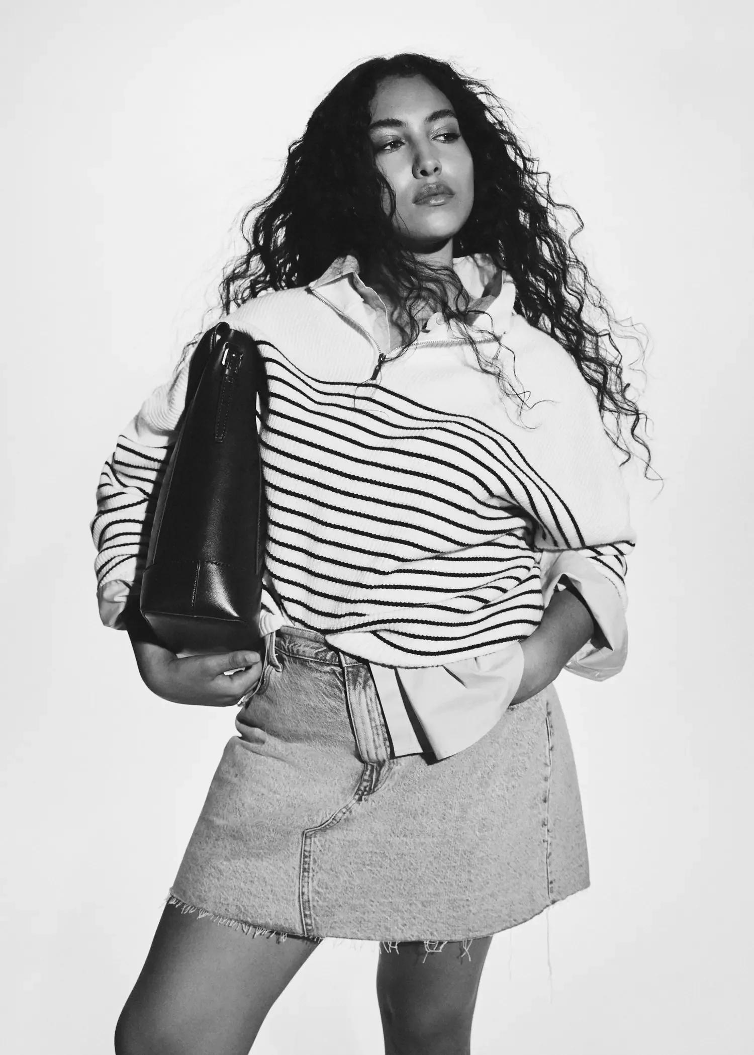 Striped knit sweater, , large image number 8