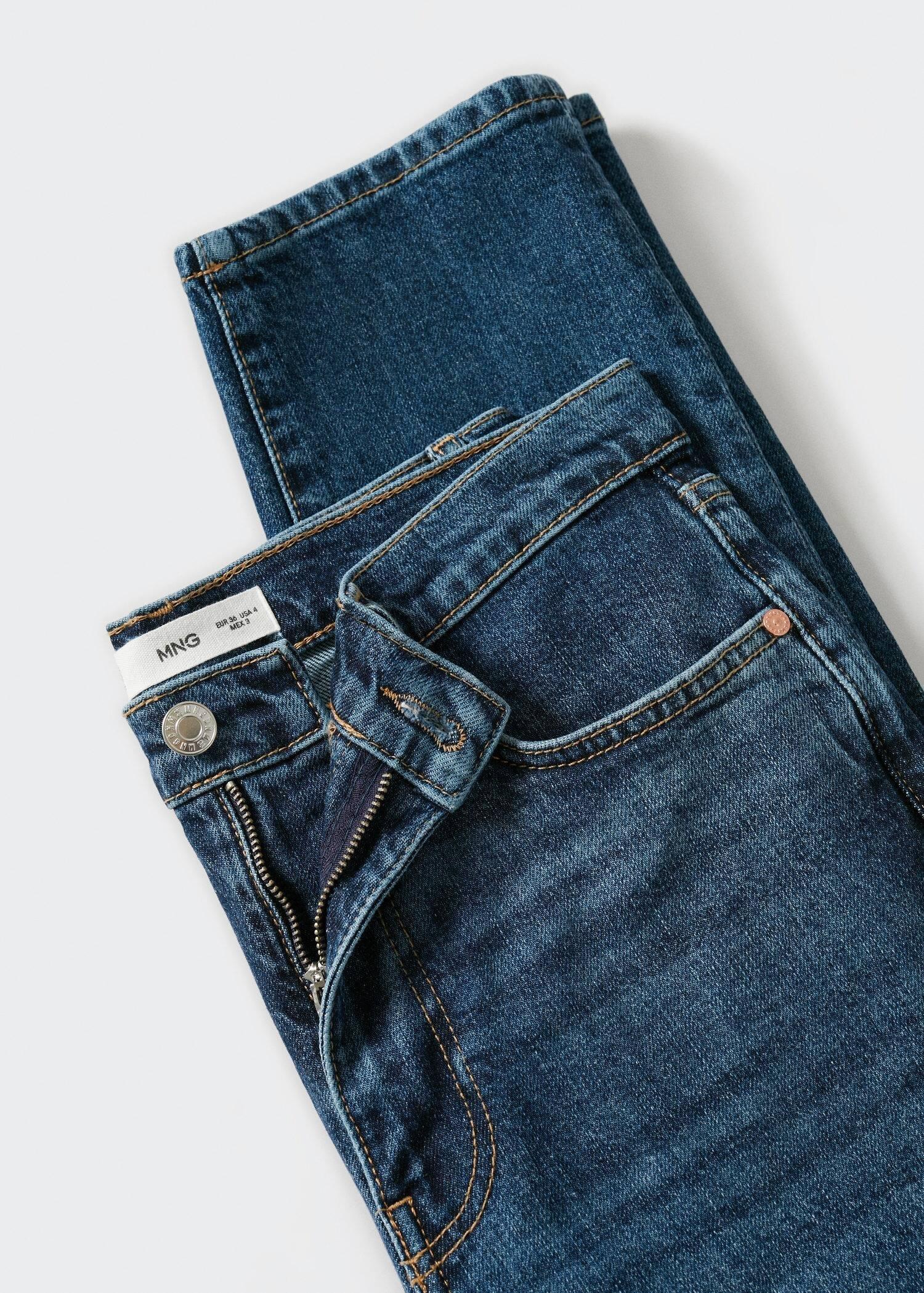 Blue Slim Cropped Jeans, , large image number 8