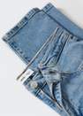 Mango - open blue High-waist cropped straight jeans