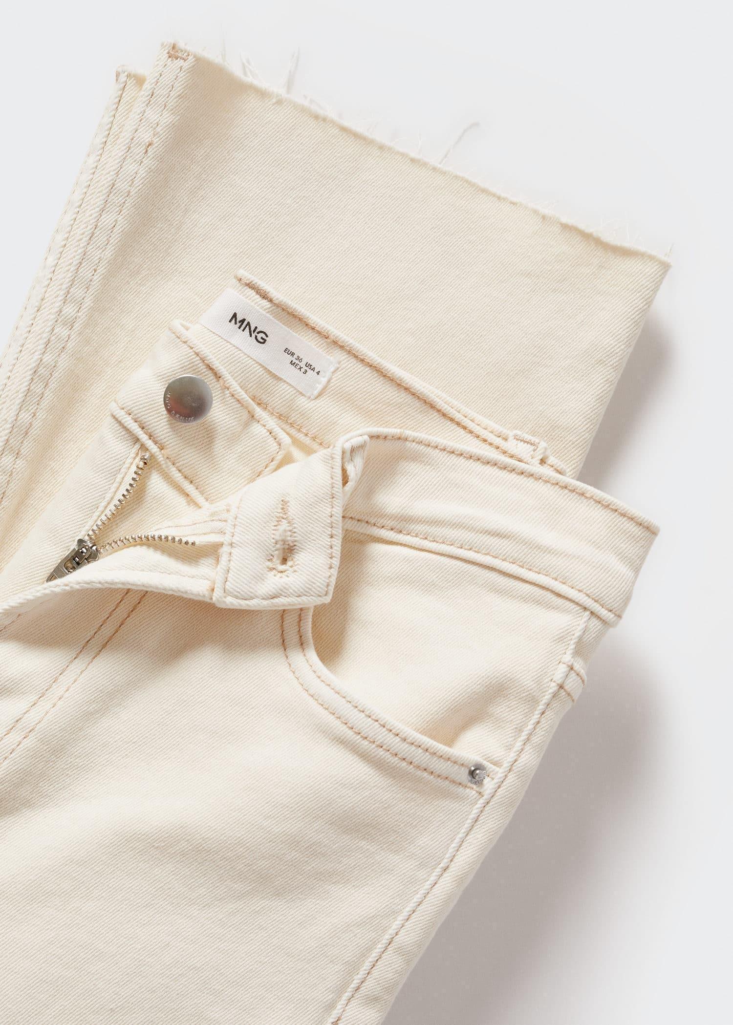 White High-Waist Bootcut Jeans, , large image number 5