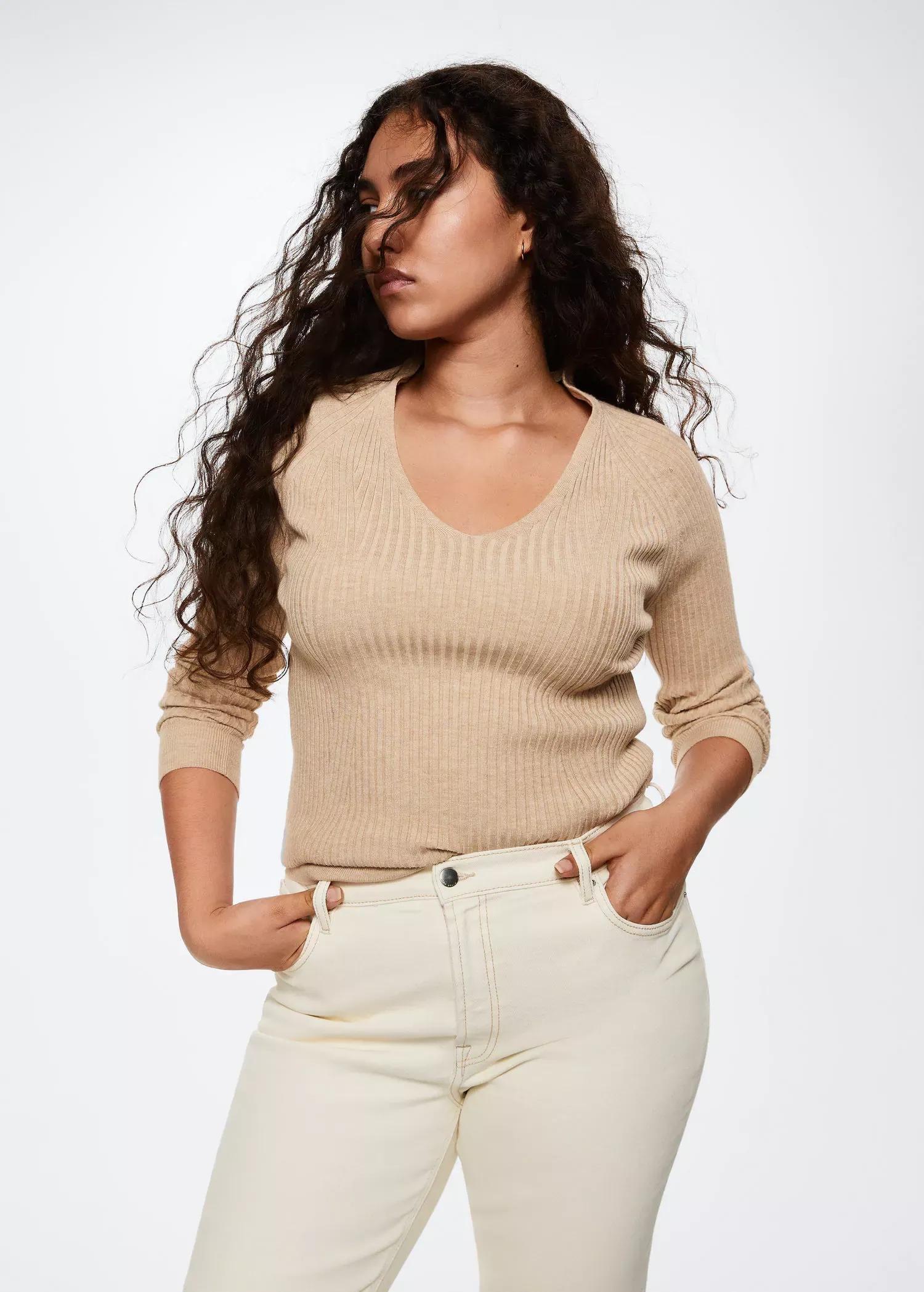 White High-Waist Bootcut Jeans, , large image number 8