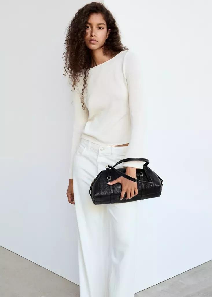 LIGHT BEIGE Boat-neck knitted sweater, Light Beige, large image number 0