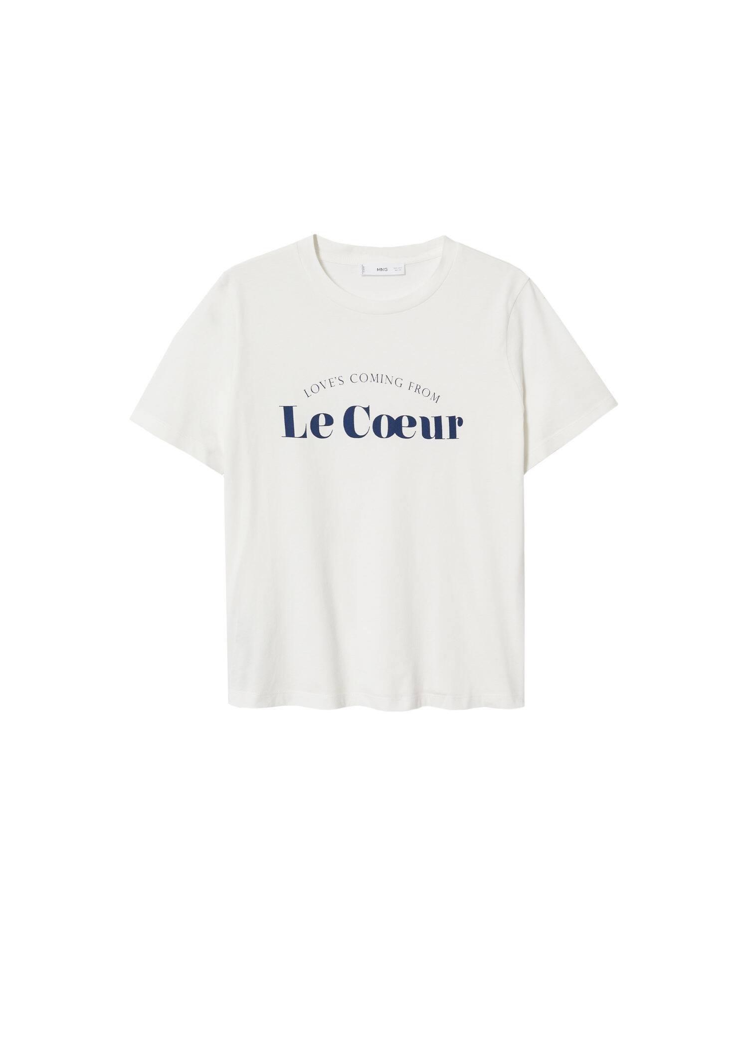 White Printed Cotton-Blend T-Shirt, , large image number 7