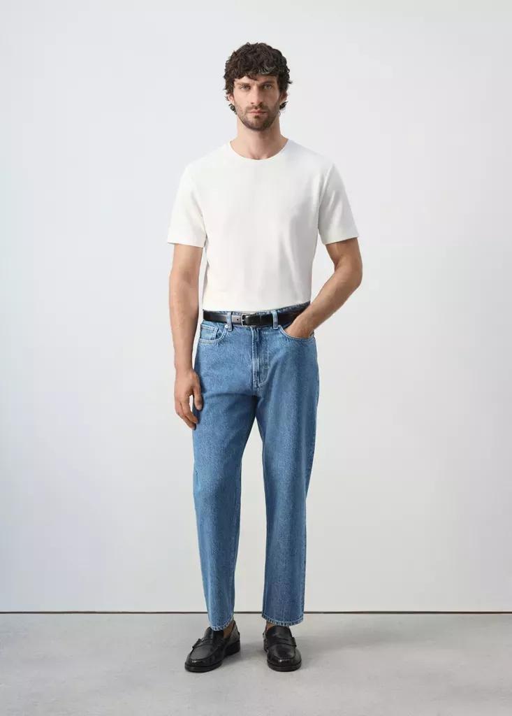Blue Sammy Cropped Carrot Fit Jeans, , large image number 0