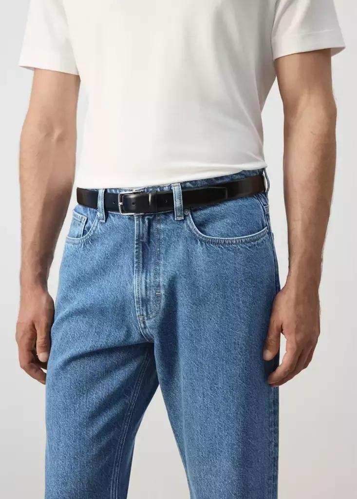 Blue Sammy Cropped Carrot Fit Jeans, , large image number 3