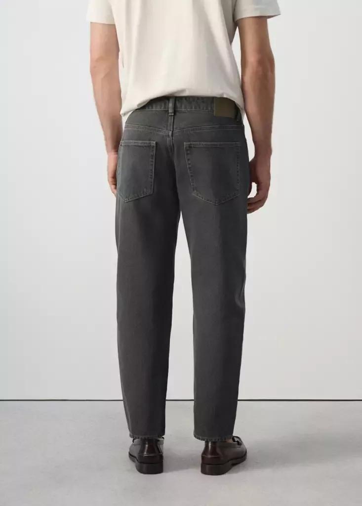 Grey Sammy Cropped Carrot Fit Jeans, , medium