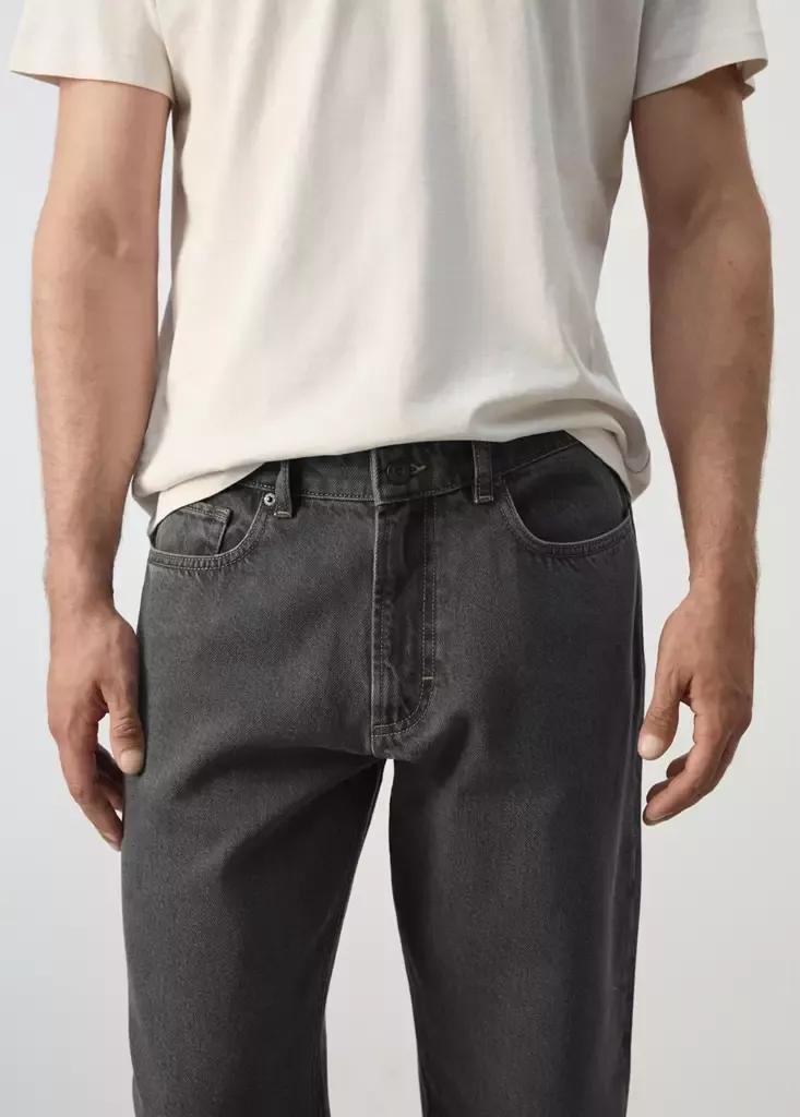 Grey Sammy Cropped Carrot Fit Jeans, , large image number 3