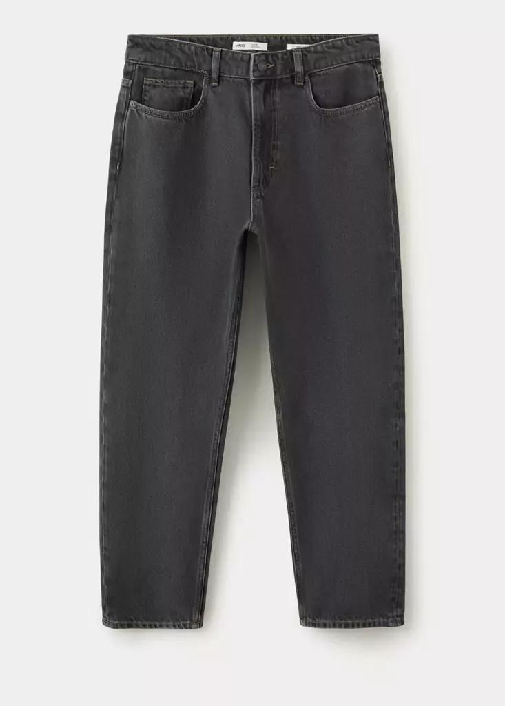 Grey Sammy Cropped Carrot Fit Jeans, , large image number 5
