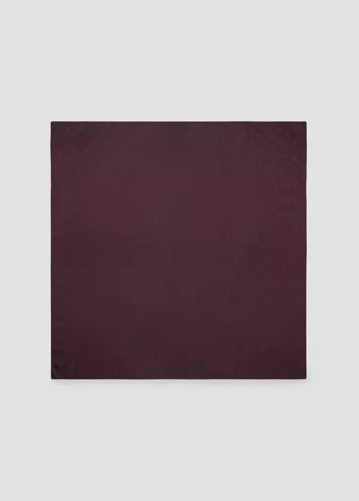 Burgundy Jacquard Polka Dot Scarf, , medium