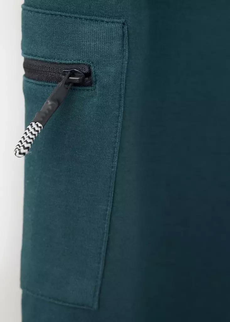 Green Cotton Jogger-Style Trousers, , large image number 3