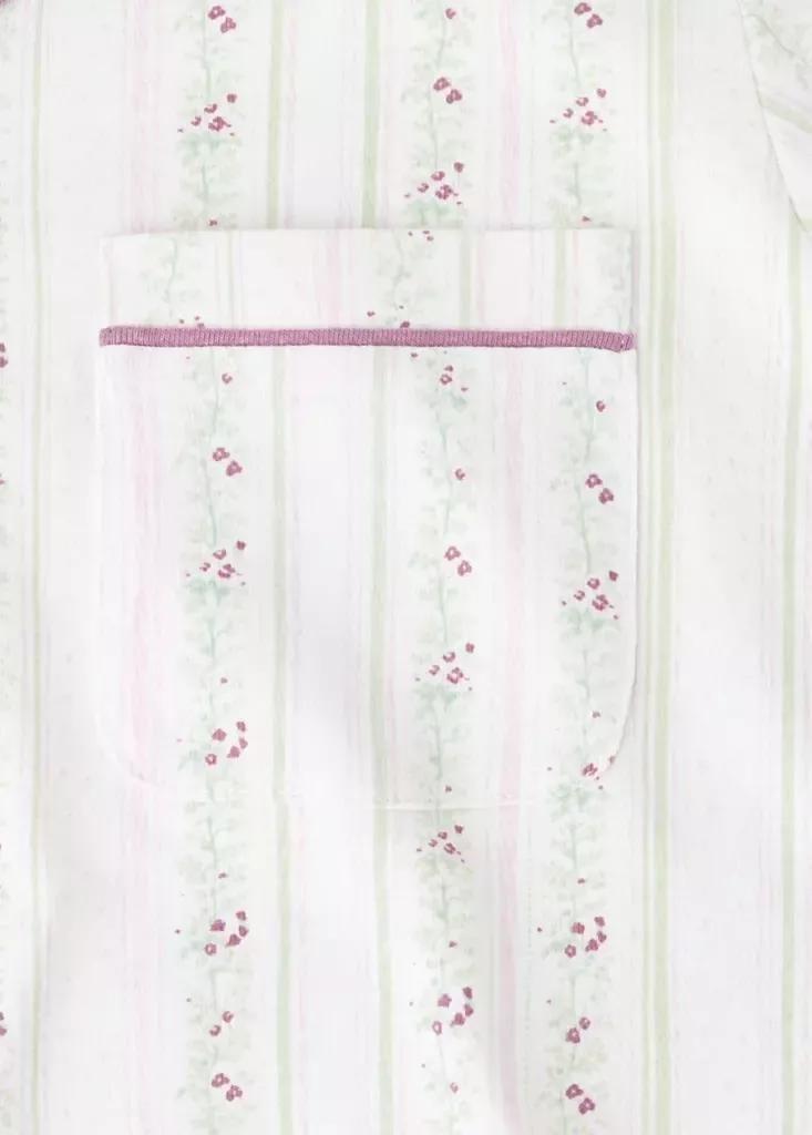 White Floral-Print Pyjama Set, Kids Girls, Natural White, medium