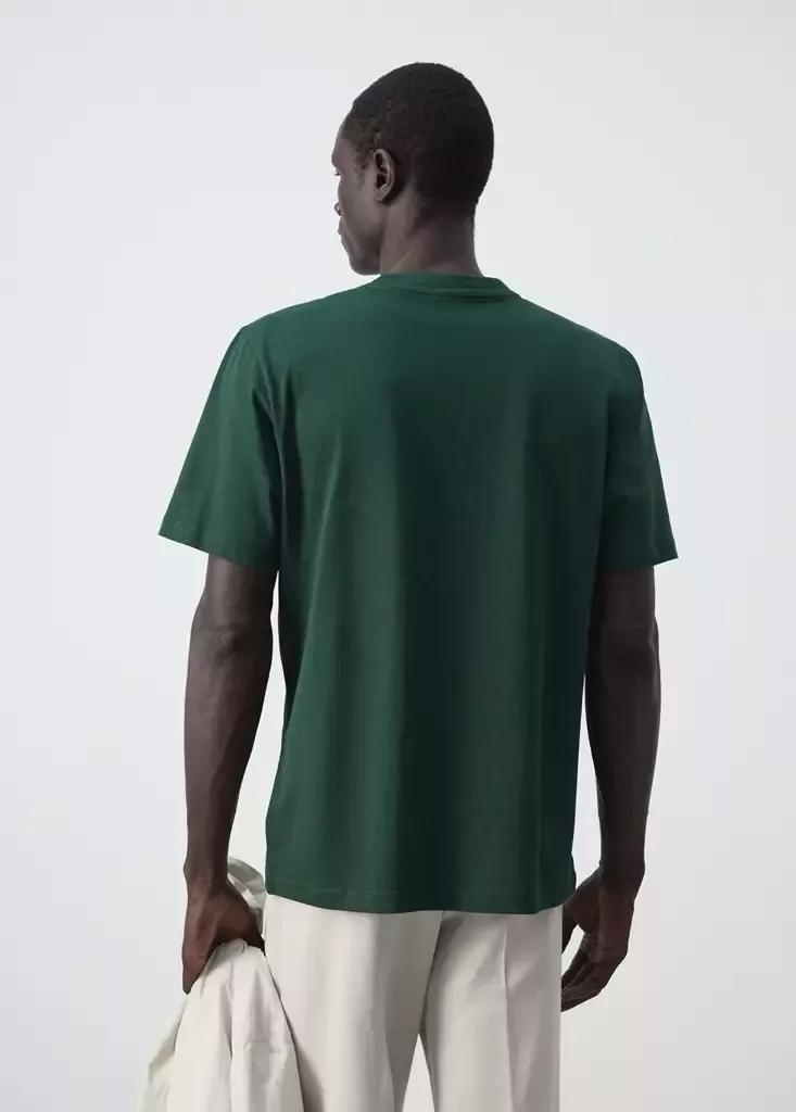 Green Cotton Printed T-Shirt, , large image number 2