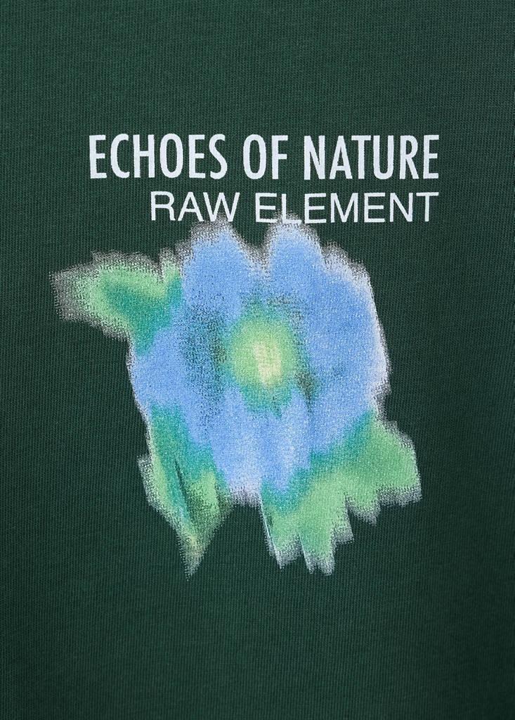 Green Cotton Printed T-Shirt, , large image number 7