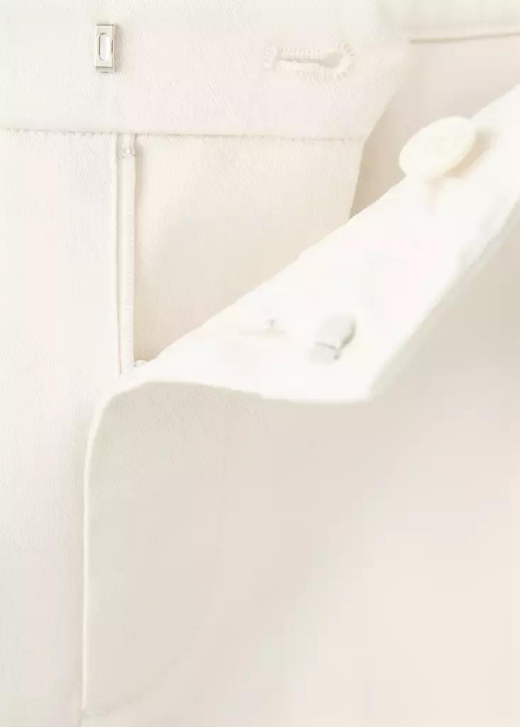 Beige Cotton Trousers, Light Beige, large image number 7