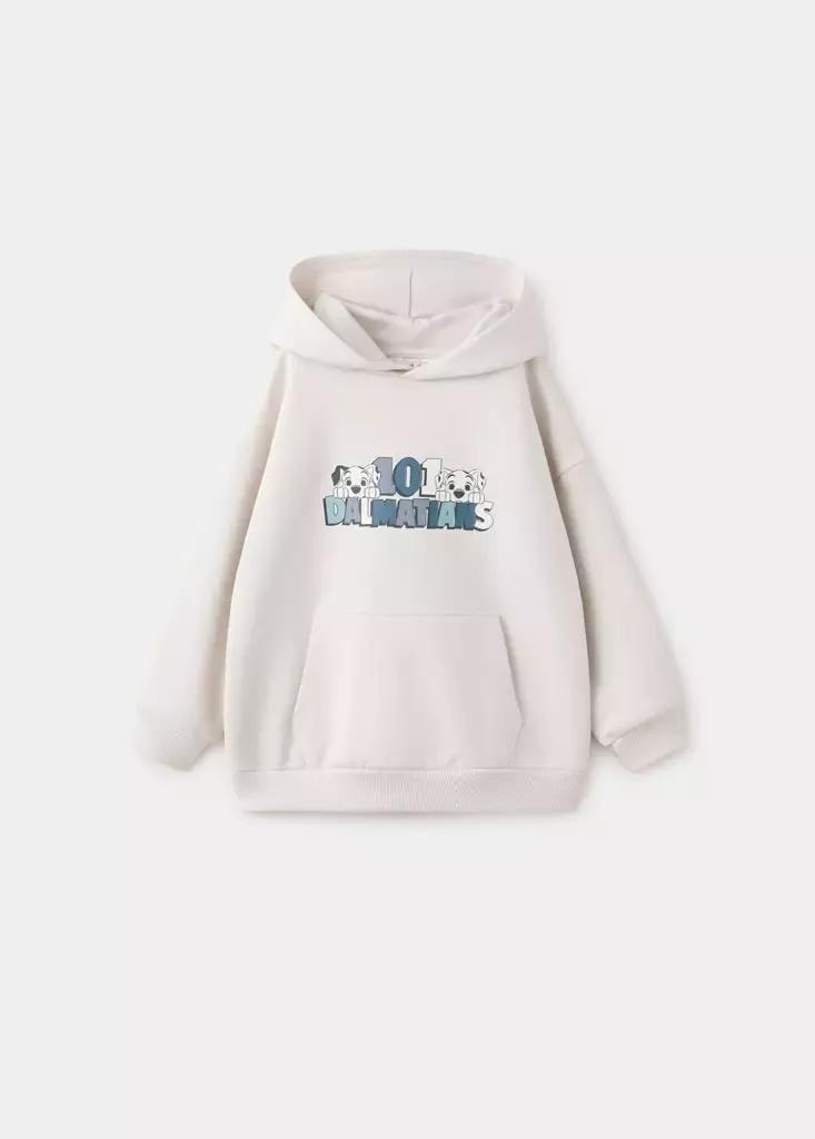 Grey 101 Dalmatians Hoodie, Light Pastel Grey, large image number 0