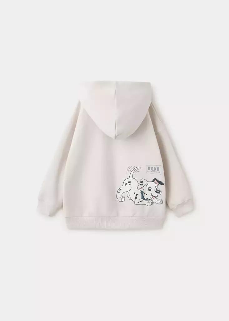 Grey 101 Dalmatians Hoodie, Light Pastel Grey, large image number 1