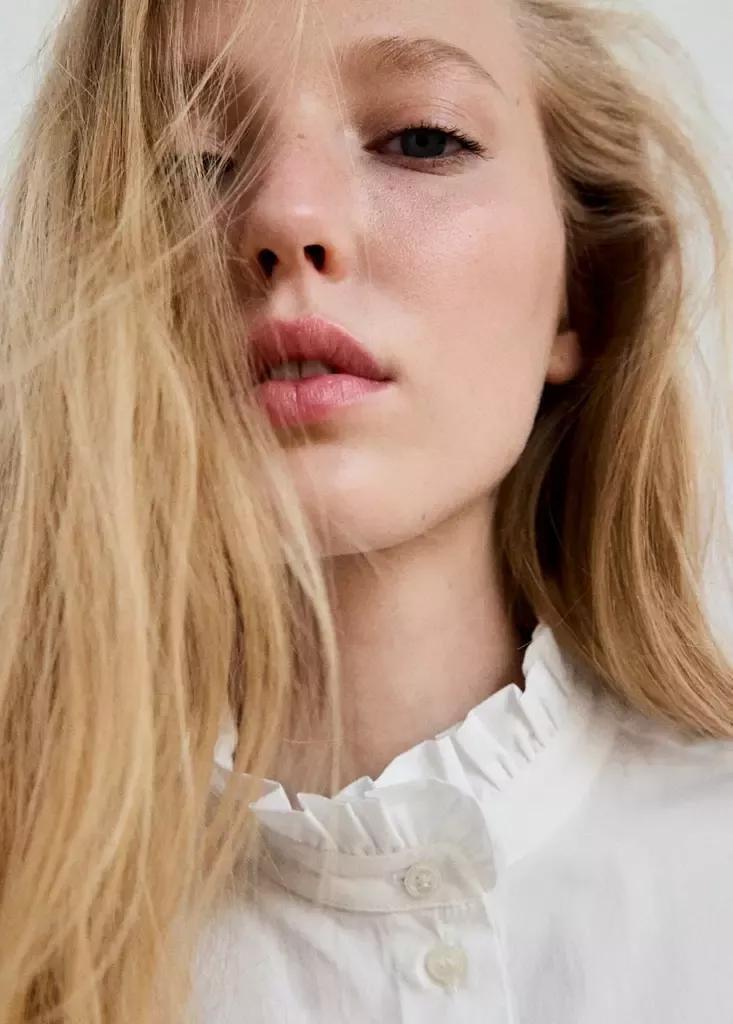White Embroidered Poplin Shirt, , large image number 3