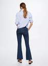 Mango - open blue Mid-rise flared jeans