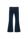 Mango - open blue Mid-rise flared jeans