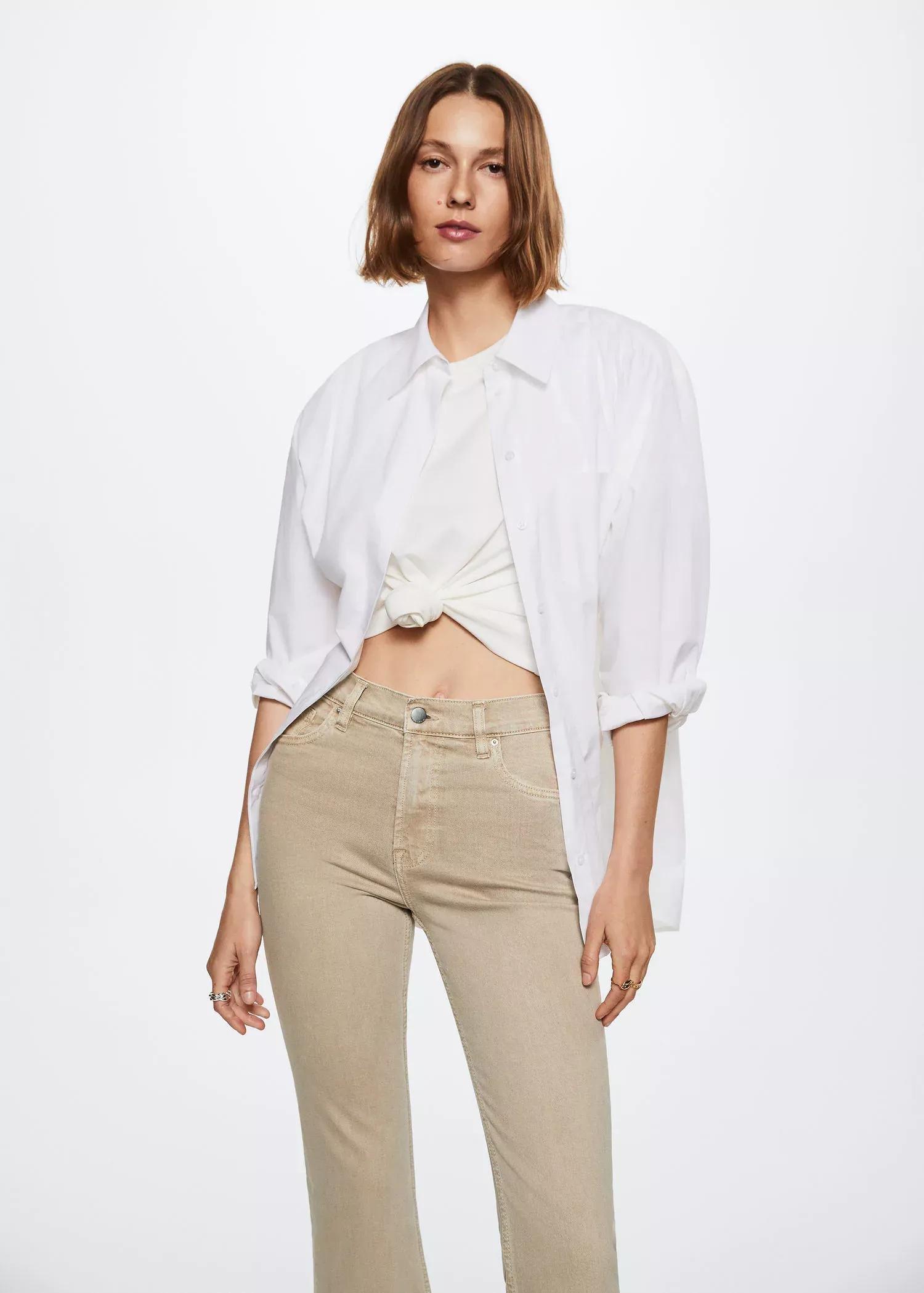  Brown High-Waist Bootcut Jeans, , large image number 2