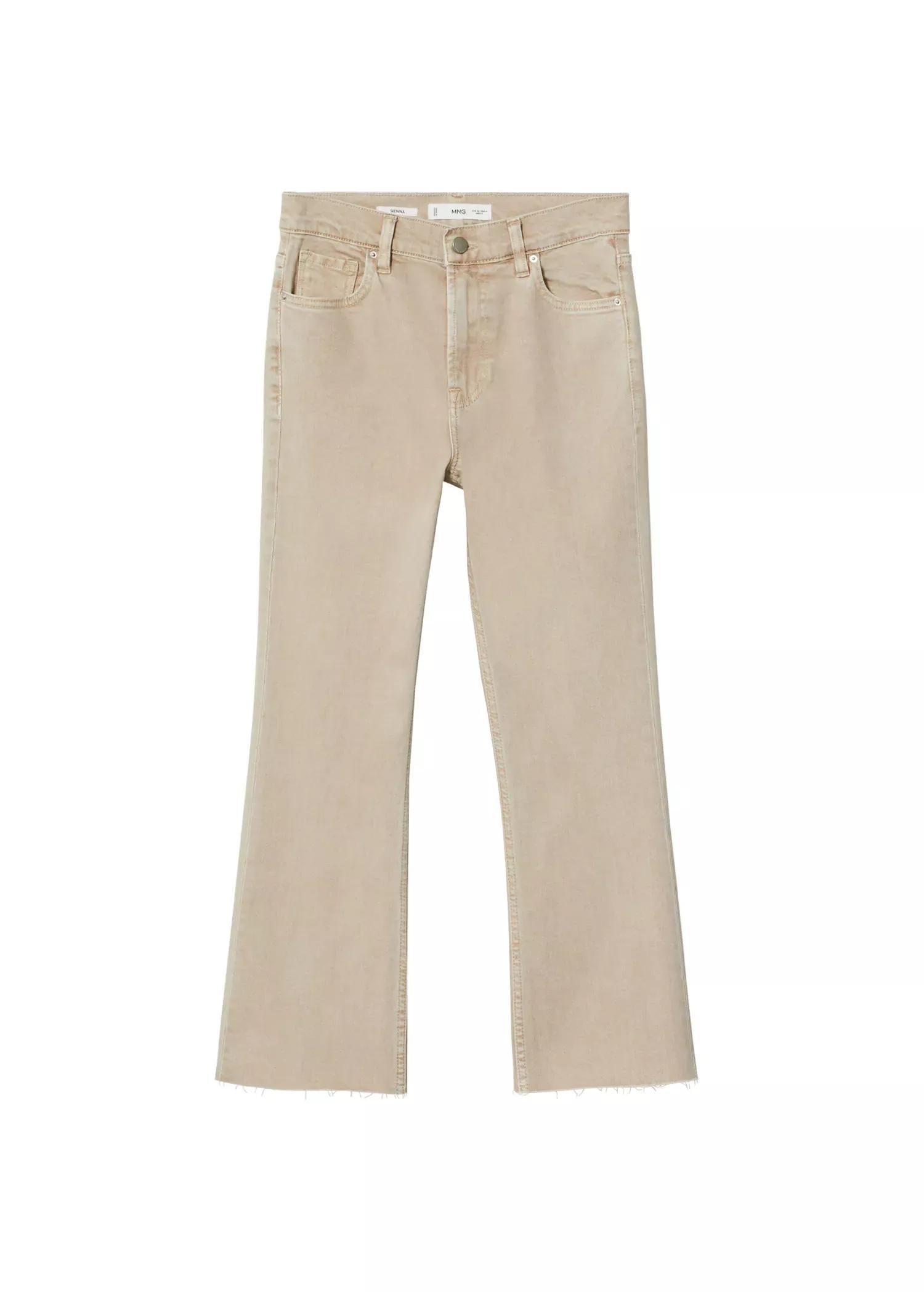  Brown High-Waist Bootcut Jeans, , large image number 8
