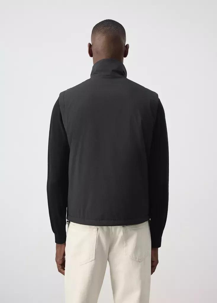 Black Reversible Water-Repellent Gilet, Black, large image number 2