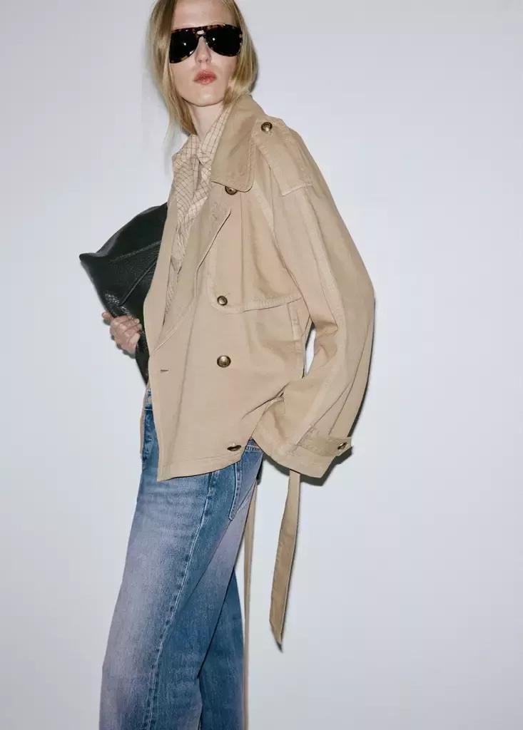 Blue Straight Low-Waist Jeans, Open Blue, large image number 3