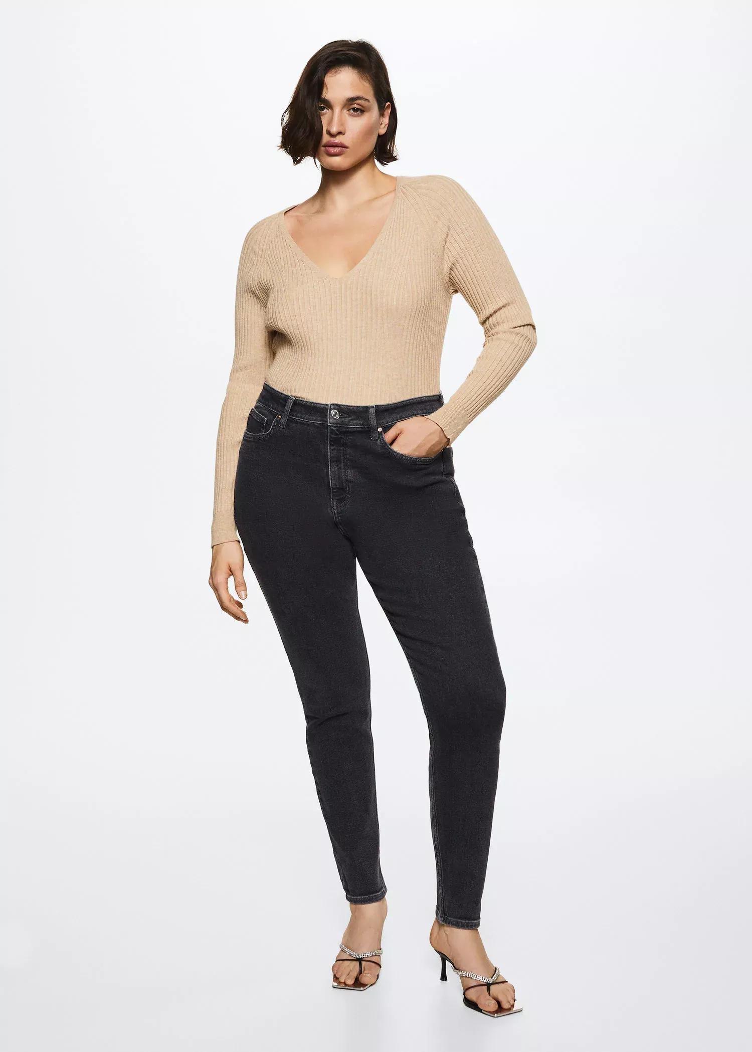 Grey Soho High-Waist Skinny Jeans, , large image number 9