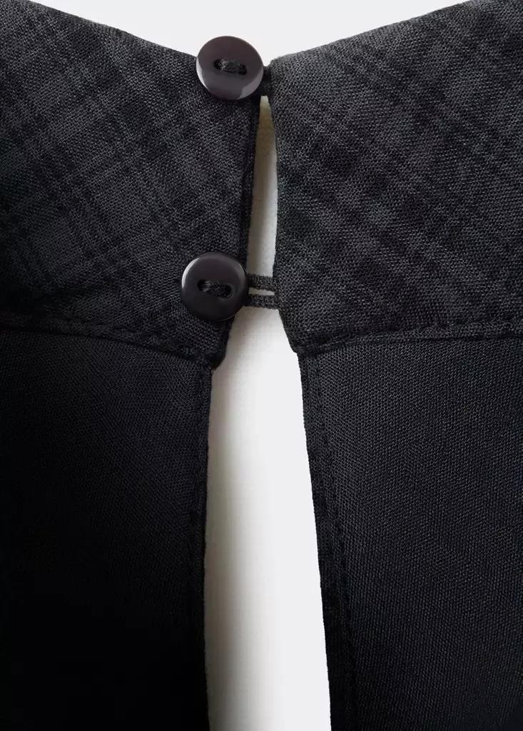 Grey Check Belt Dress, , large image number 7
