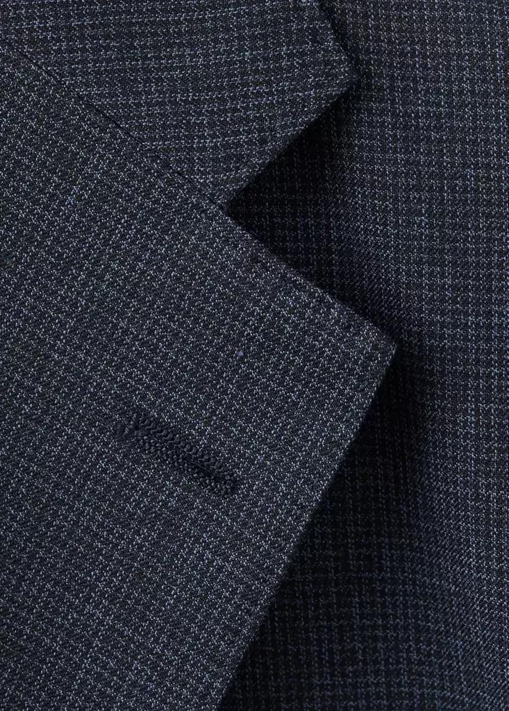 Navy Slim Fit Wool Blend Blazer, Navy, large image number 6
