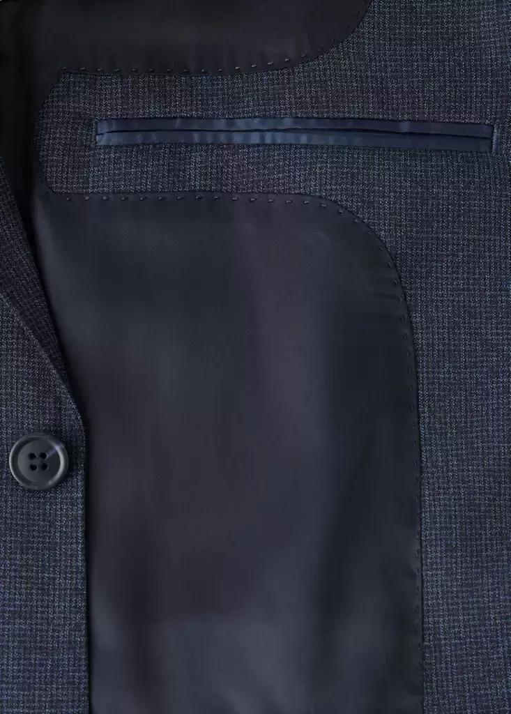 Navy Slim Fit Wool Blend Blazer, Navy, large image number 7