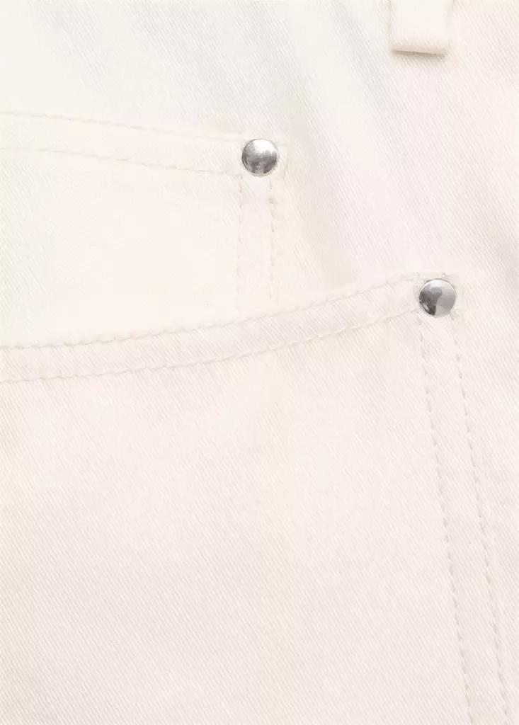 Beige Cotton Trousers, Light Beige, large image number 6