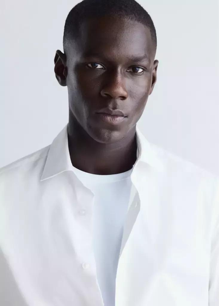 White Non-Iron Cotton Shirt, White, large image number 3