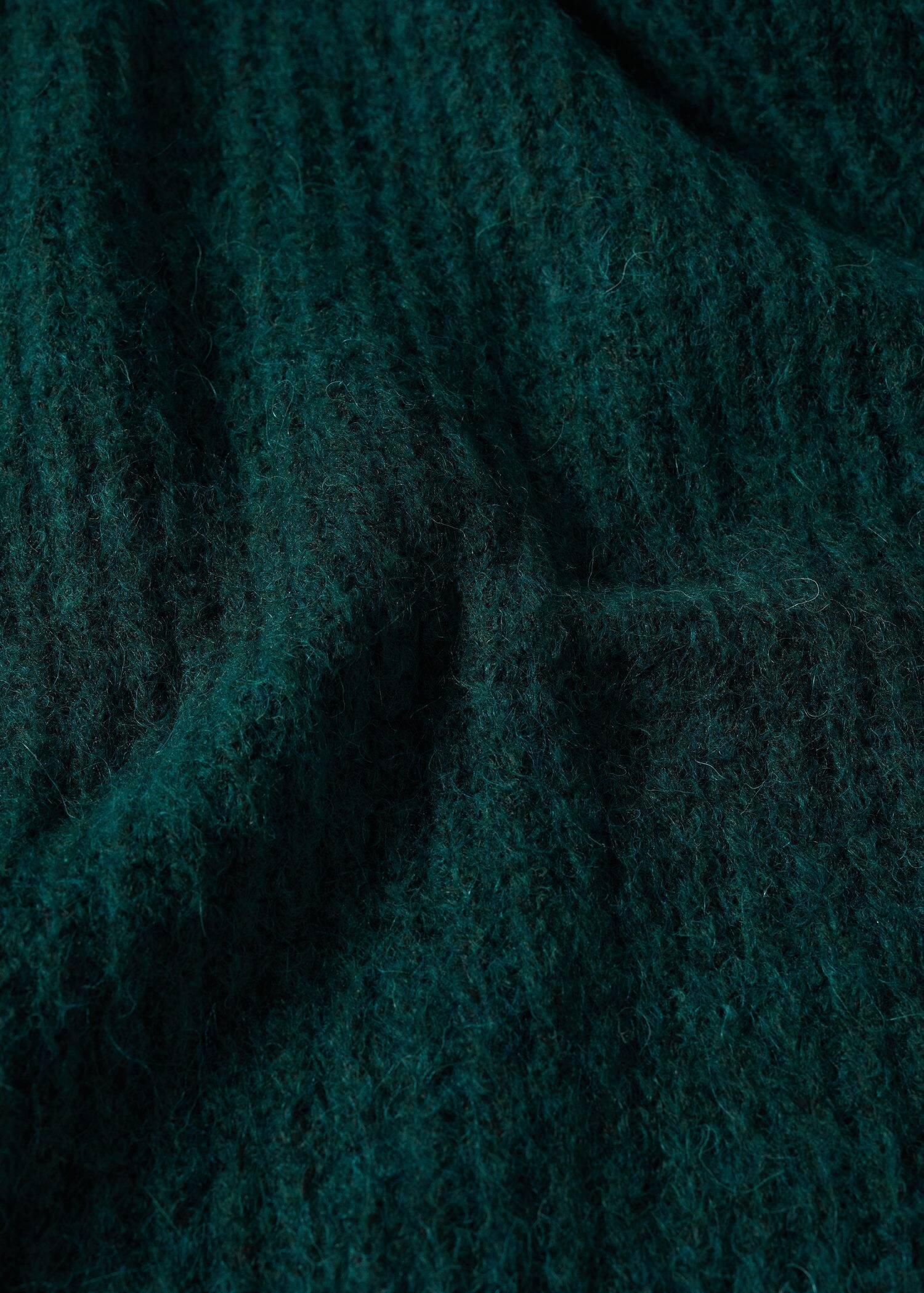 Green Knitted Turtleneck Dress, , large image number 6