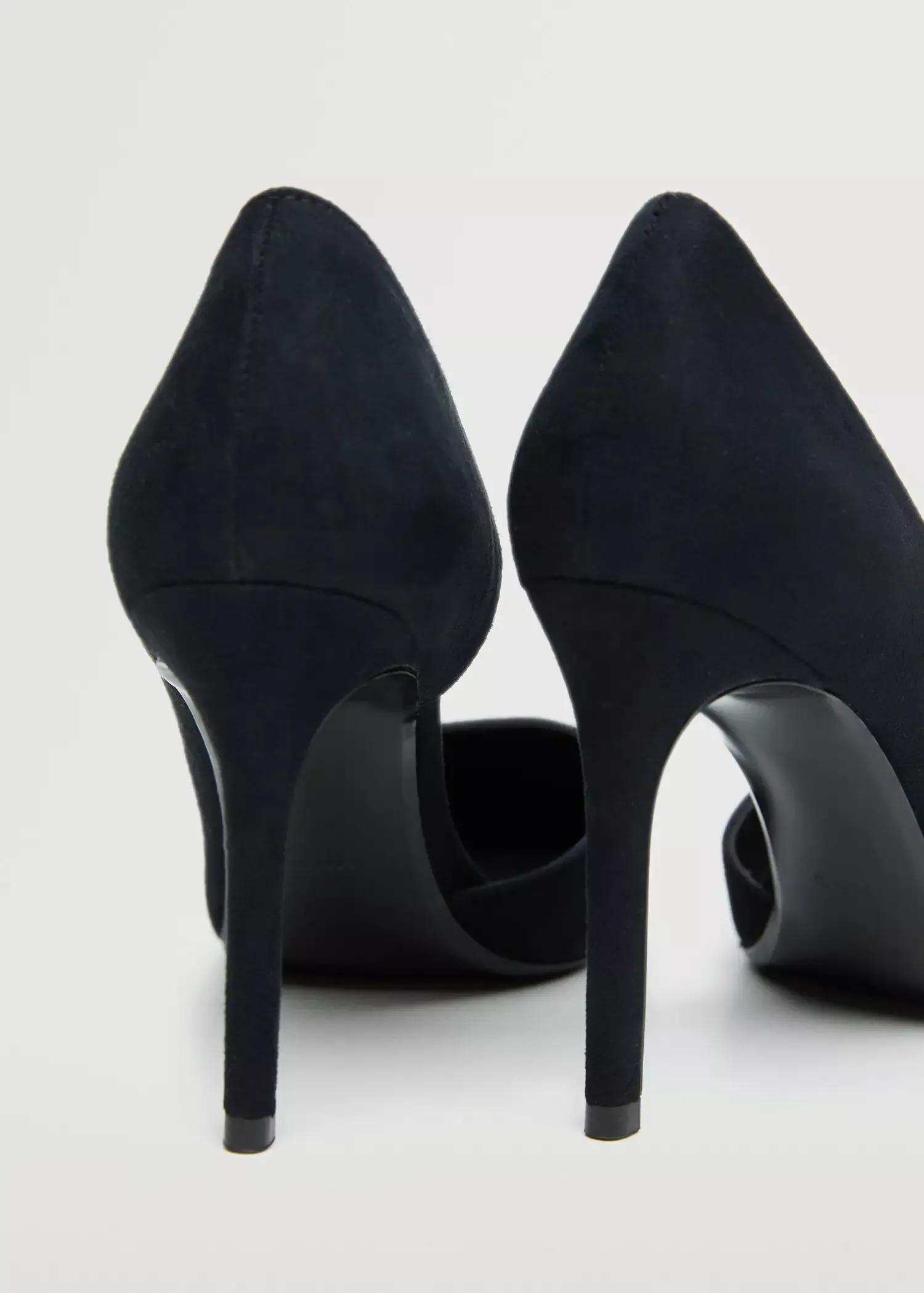 black Asymmetric stiletto shoes, , large image number 2