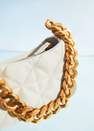 Mango - natural white Quilted chain bag