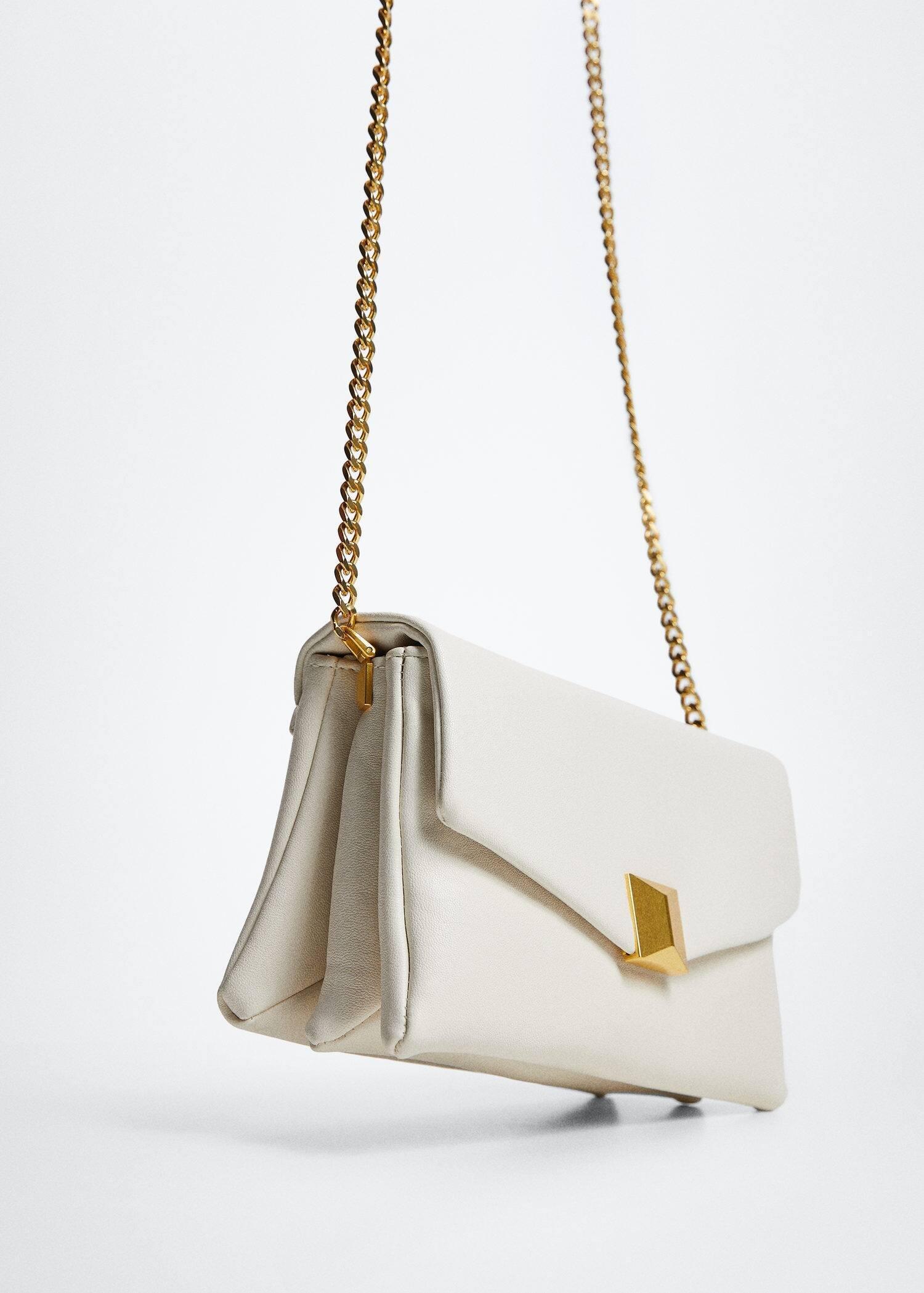 natural white Flap chain bag, , large image number 2