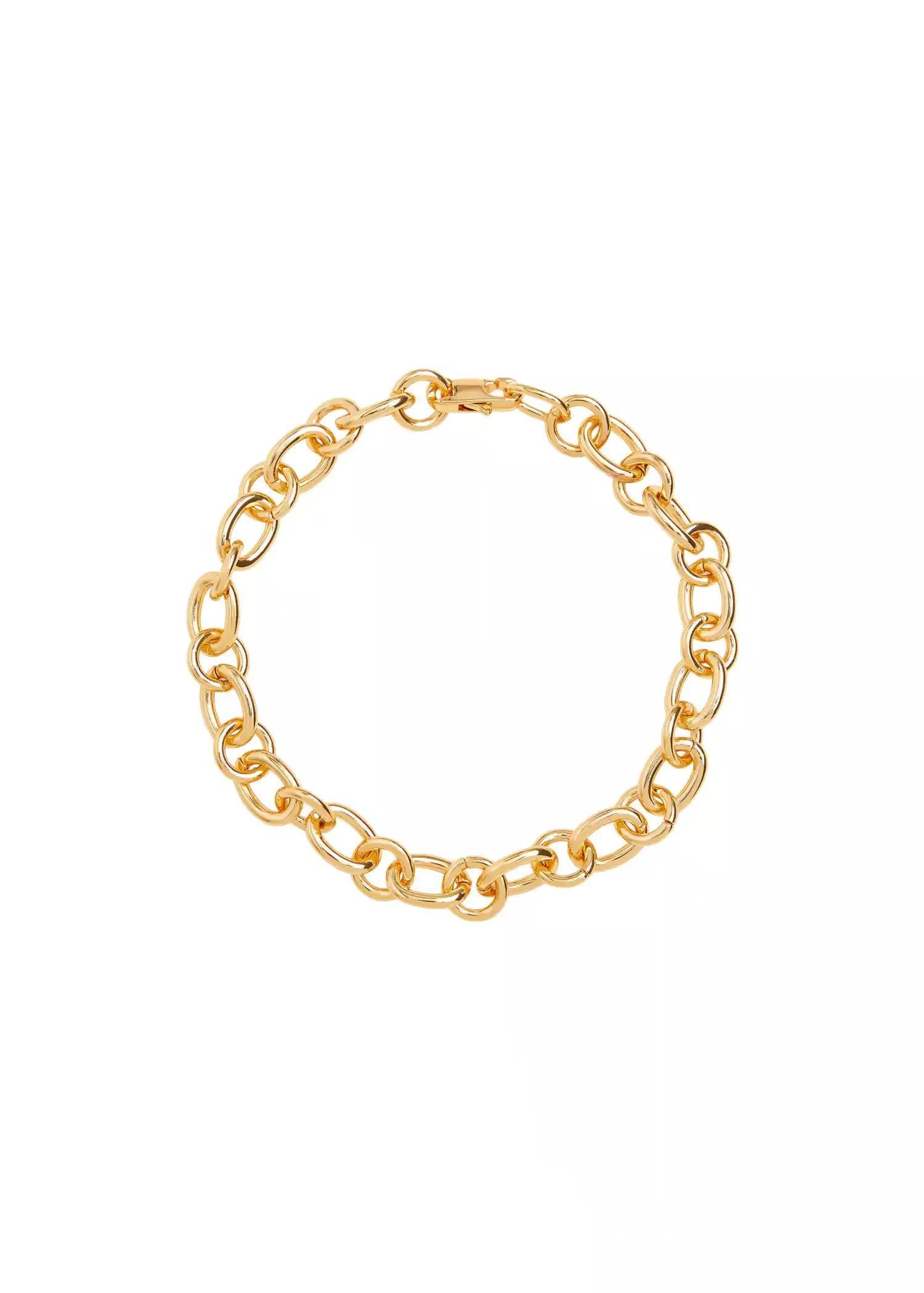 gold Bead chain necklace, , large image number 0