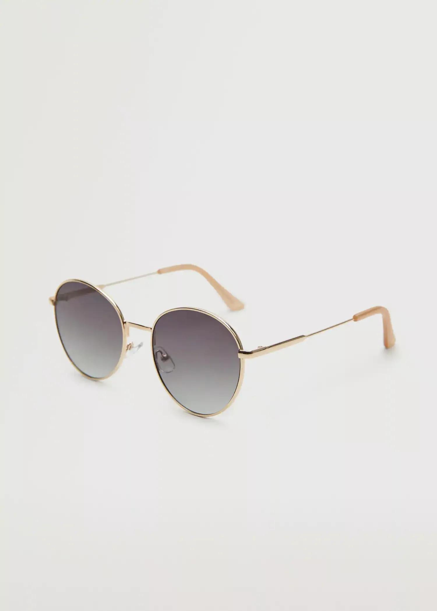 gold Metallic frame sunglasses, , large image number 1