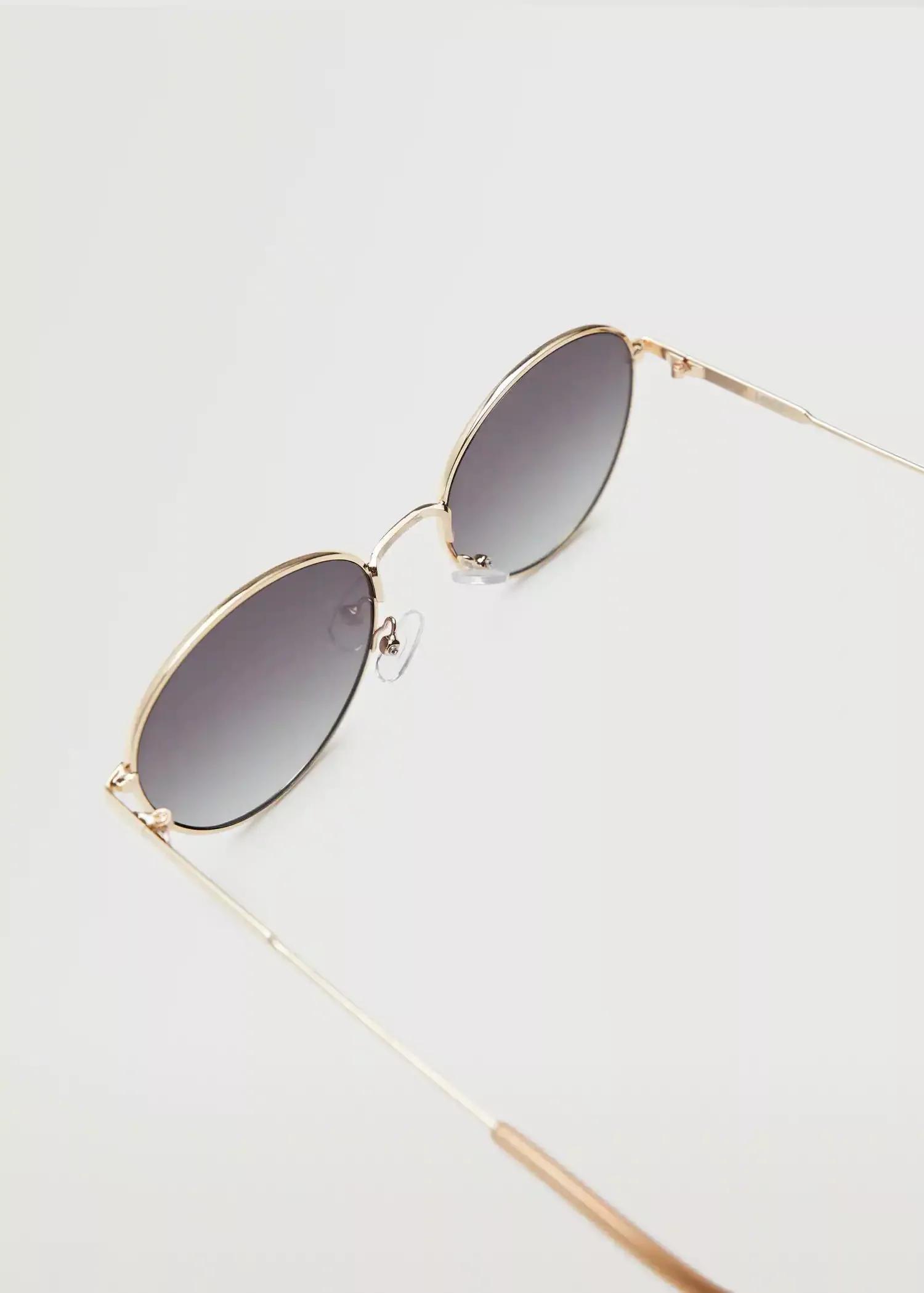 gold Metallic frame sunglasses, , large image number 3